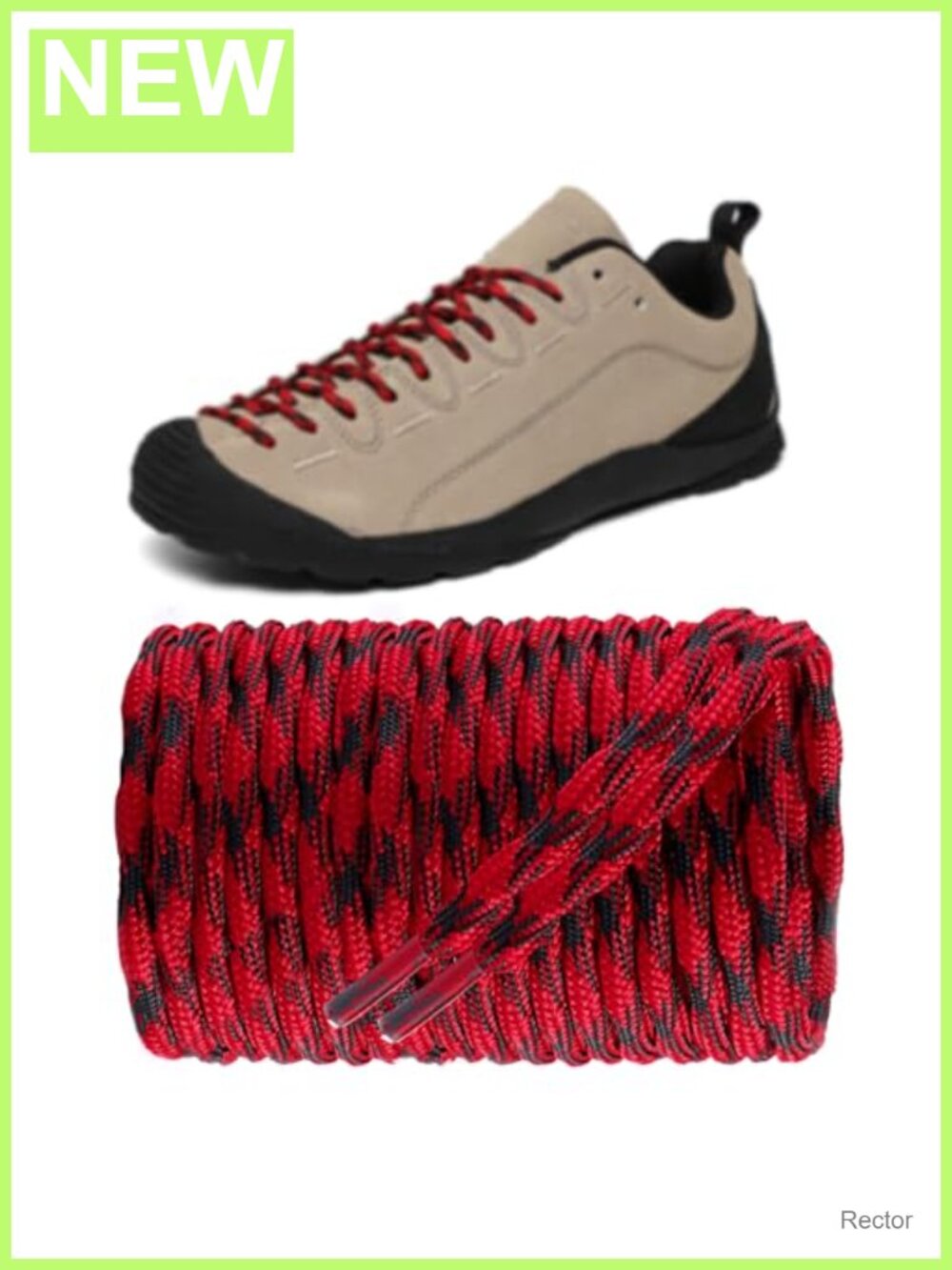 Wave Shape Non-Slip Round Hiking Boot Shoelaces Polyester Replacement Laces